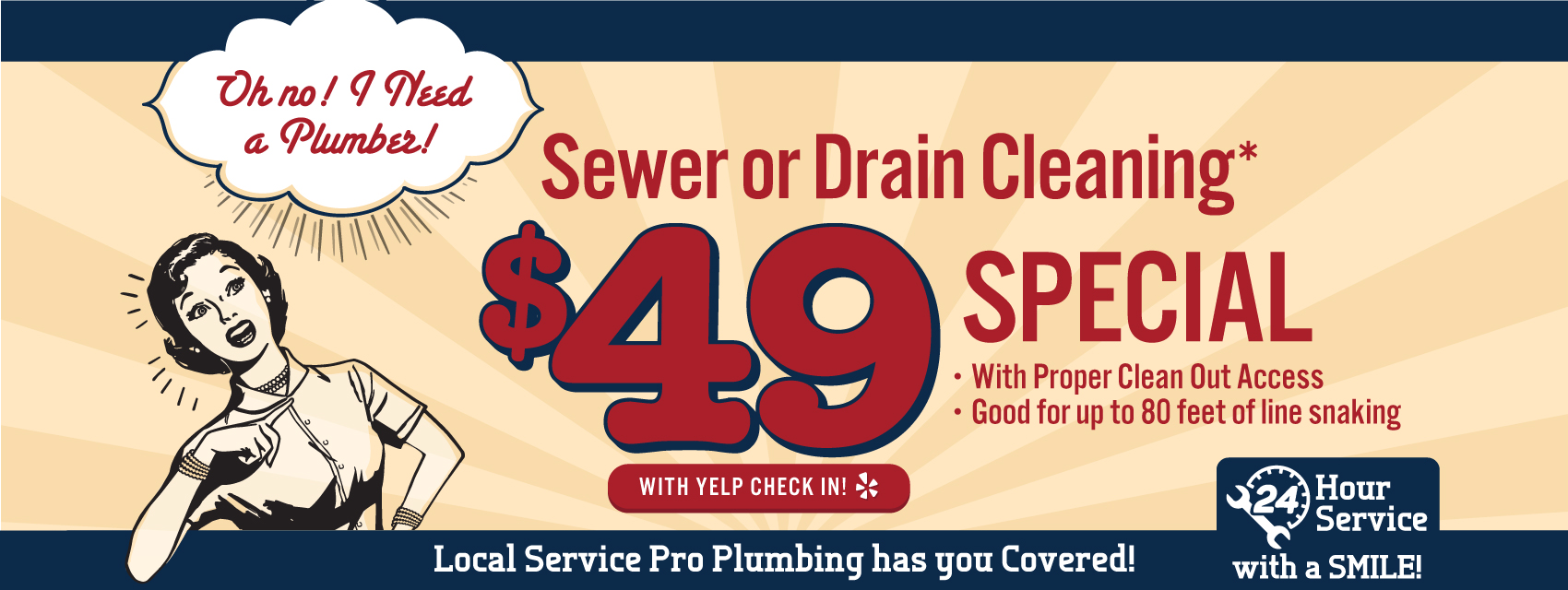 Sewer Drain Cleaning Special