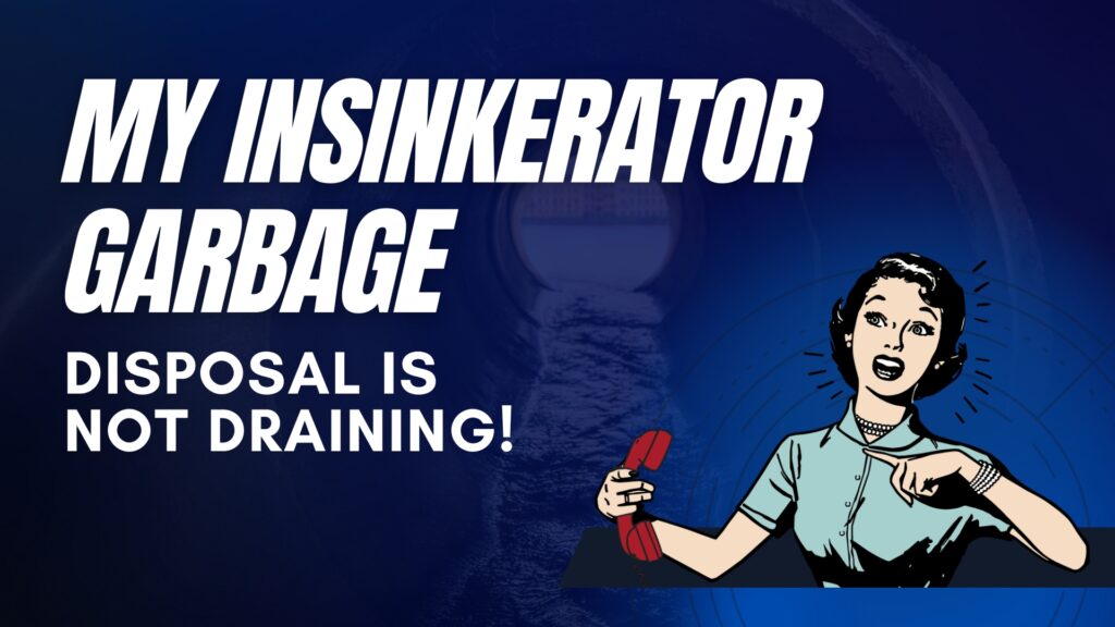 insinkerator garbage disposal not draining