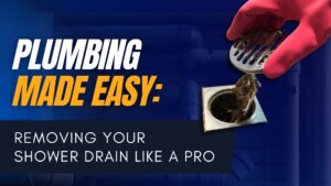 how to remove a shower drain