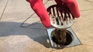 hair clog in shower drain