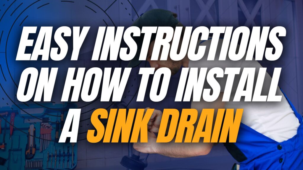 how to install sink drain